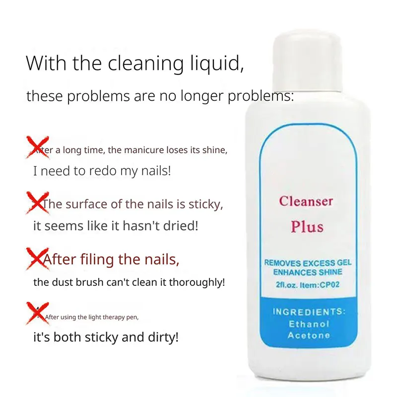 1 szt. Żelowy płyn do usuwania lakieru hybrydowego plus płyn do czyszczenia końcówek paznokci 60ml Środek do czyszczenia paznokci