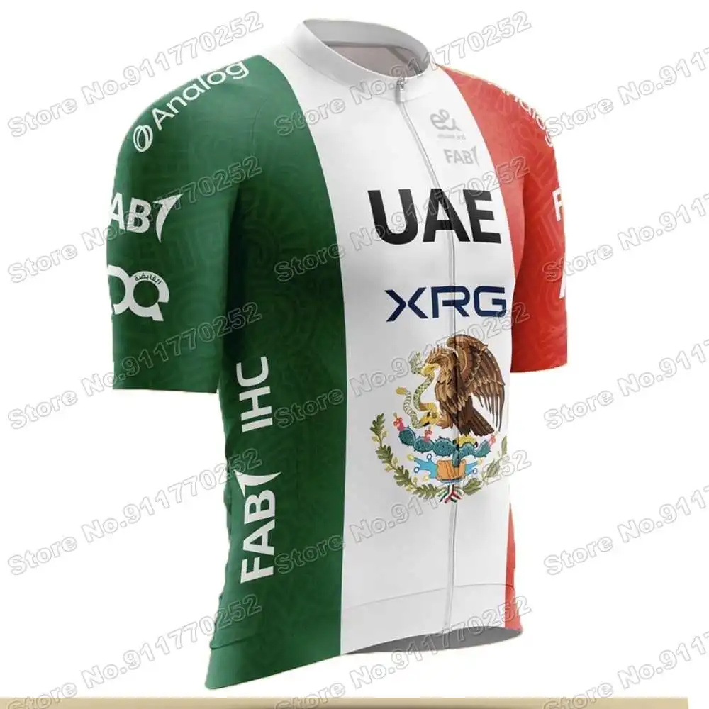 ウェア DNA italico Elitebib Team DECOJA 2026 Isaac Del Toro UAE Team Cycling Jersey Set Mexican-Champion