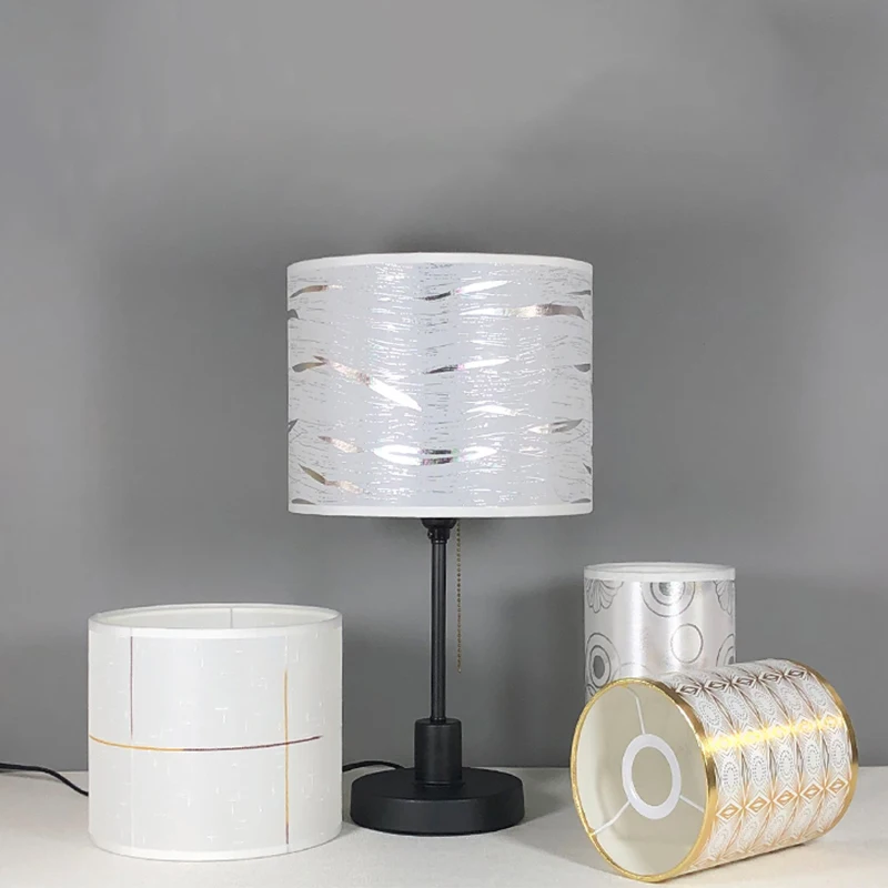 

Living Room Lamp Shade BedroomFabric Lampshade Floor Lamp Chandelier E27 Tabletop Desktop Light Shade