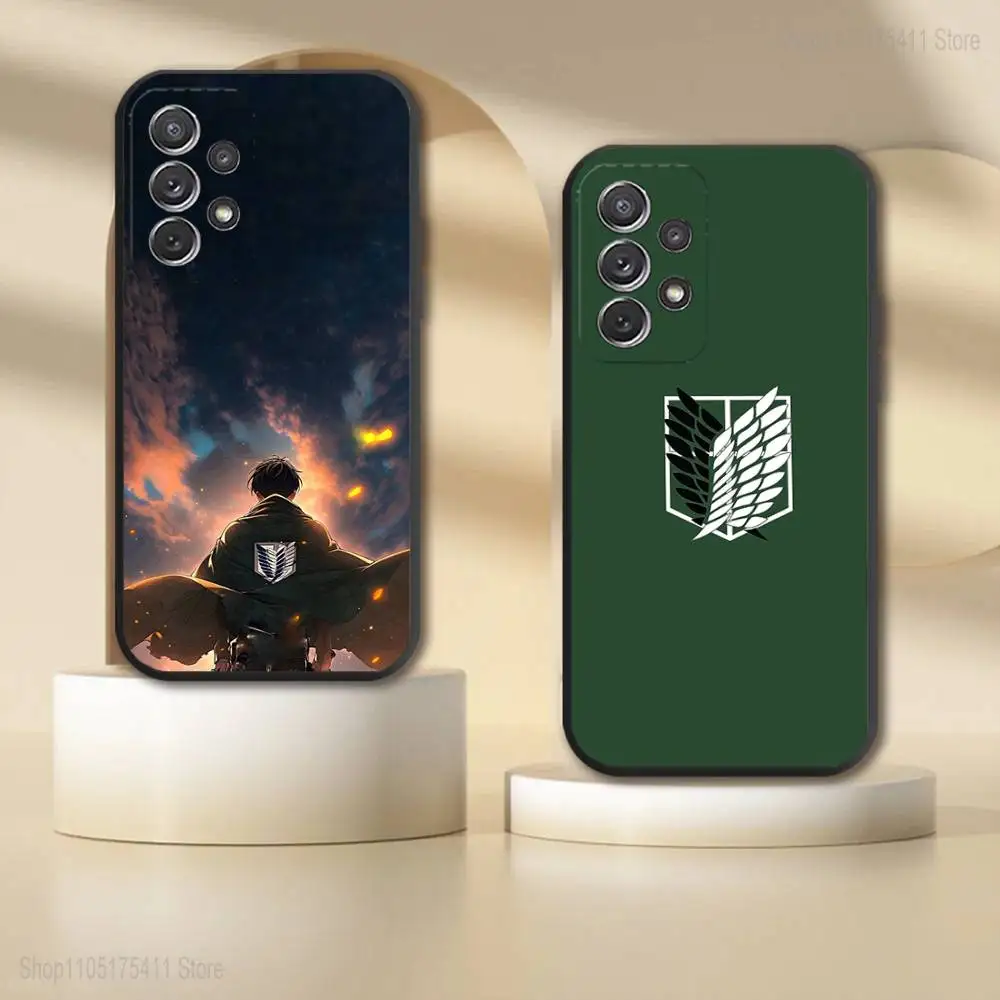 

L-Levi Attack On Titan Phone Case For Samsung S 25,24,23,22,30,21,10,9,Ultra,Plus,Lite,FE,4,5G Black Soft Case