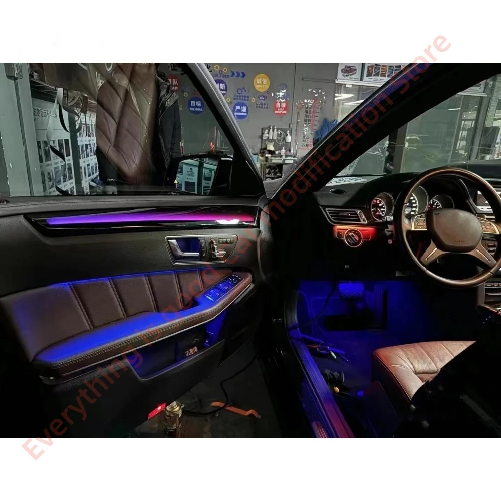 Piano Black Decoration Bar Car Accessories LED Atmosphere Lamp For Mercedes-Benz E-Class W212 Replace Ambient Light Auto Parts
