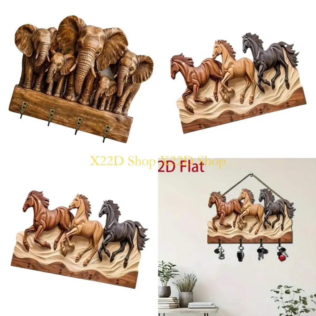 X22D Decorative Holder Wall Mounted Hooks for Wall Decors Organizers Rack