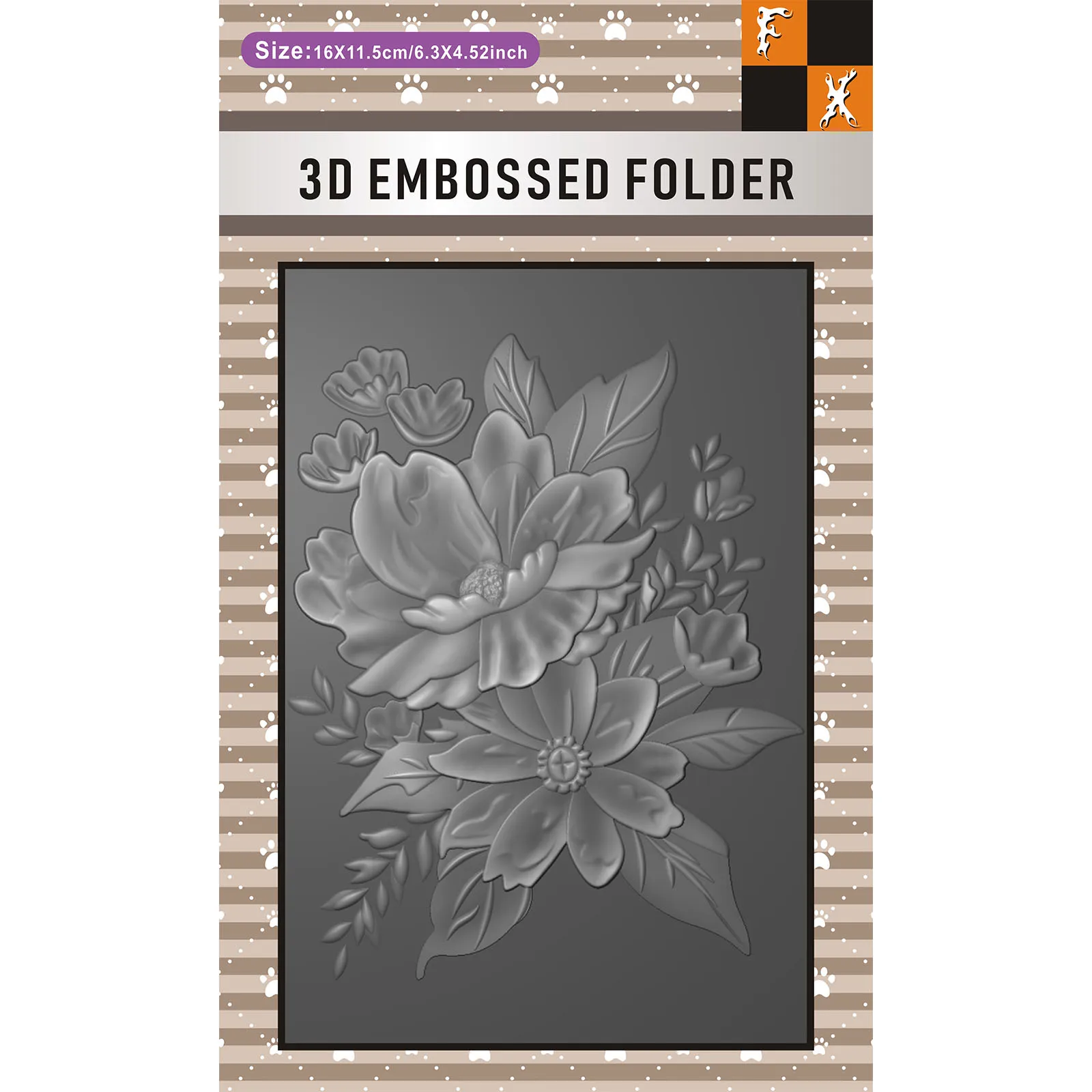 Elegant Breeze Bouquet 3D Embossed Folder, Suitable for Scrapbook, Card Making, and DIY Handicrafts - White Plastic, Exquisite D