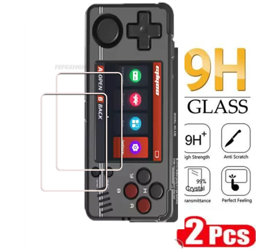 2PCS 9H HD Original Tempered Glass For Miyoo A30 Consoles Playing Mini Games ON MiyooA30 Screen Protector Cover Film