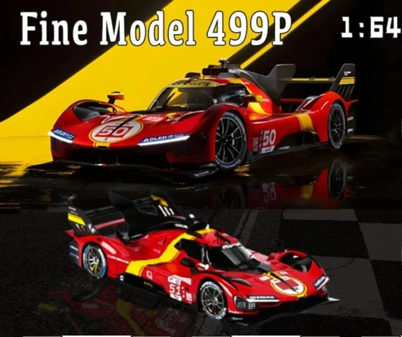 

FINE MODEL 1:64 499P Le Mans endurance racing NO.51 & NO.50 limited199 Resin Vehicle Car Model