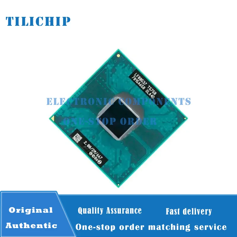 T5750 2.00/2M/667 supports GL960 PM965 GL40 chipset to upgrade PGA notebook CPU