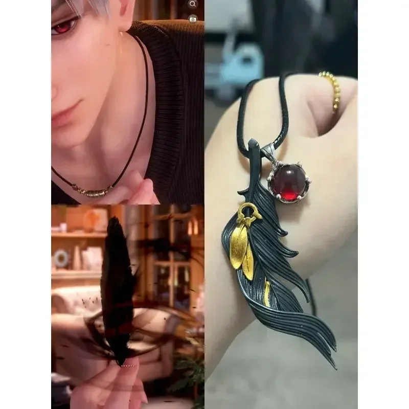 Juego amor y espacio profundo Sylus Anime COLLAR COLGANTE Cosplay Prop Anime accesorios colgante joyería Fans regalo