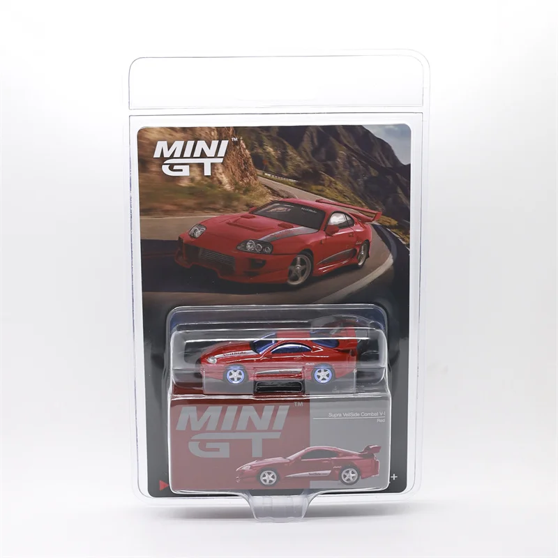 *Chase* MINI GT 1:64 Bolide Presentation LHD / Supra VeilSide Combat V-I Red Blister