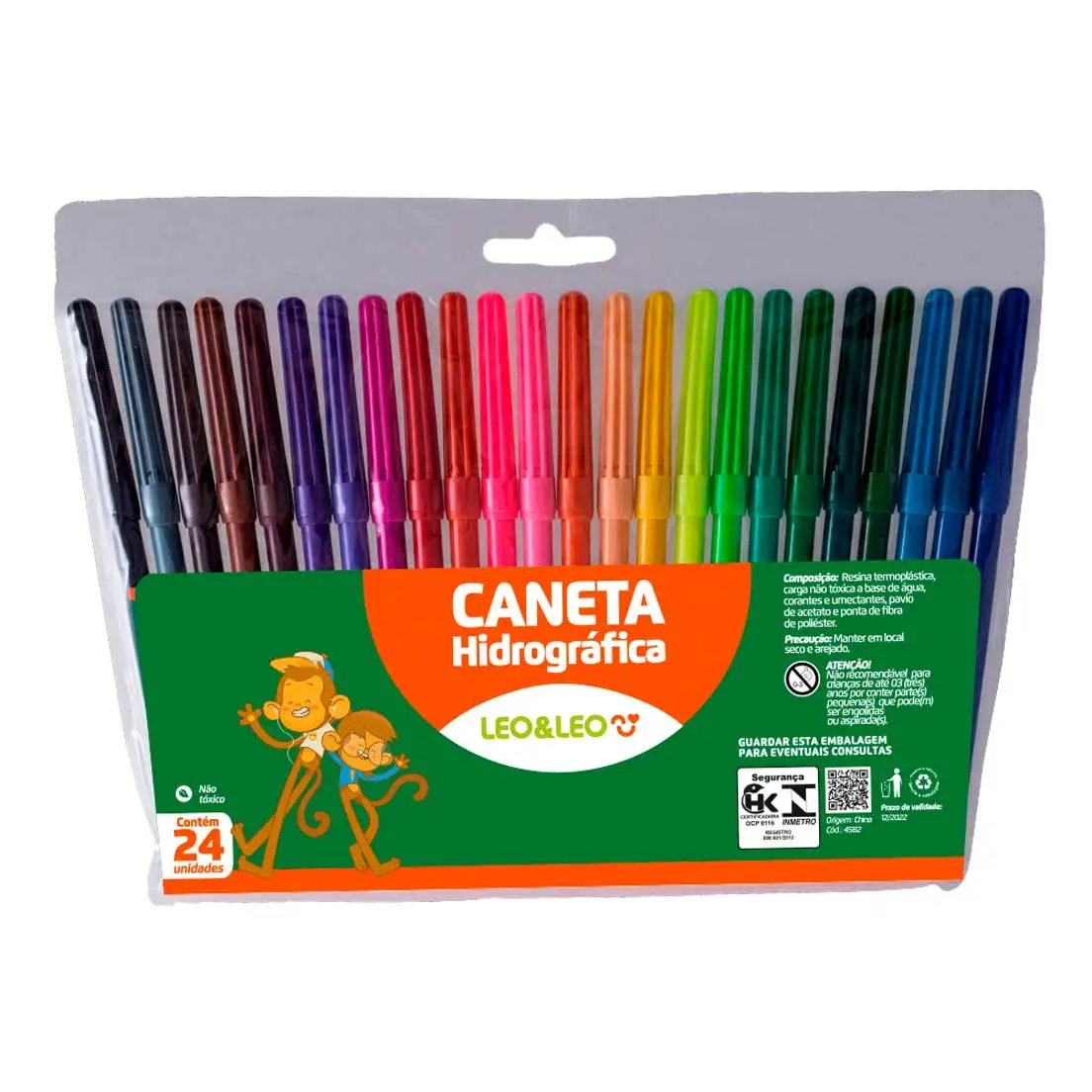 Kit 24 Canetinha Canetas Hidrografica