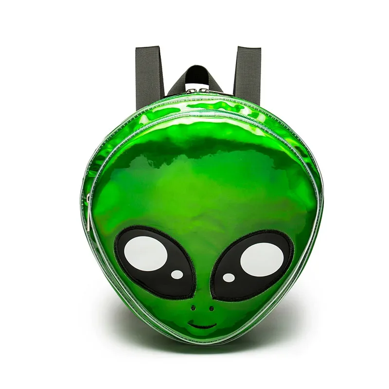 New Cute Alien Backpack Green Laser Girls School Bag for Teenagers Women Backpack Harajuku Style Cartoon Animal Mochilas