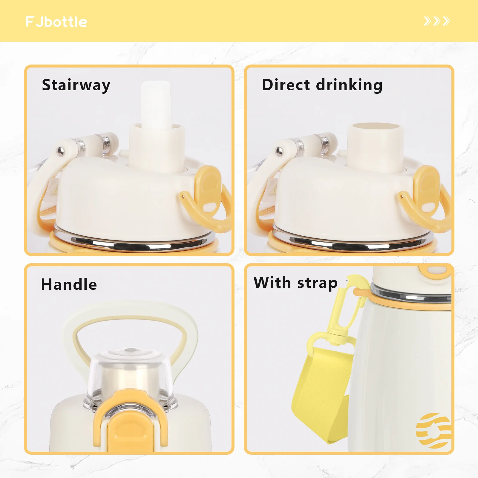 FEIJIAN Thermos Cup Stainless Steel Vacuum Flask Outdoor Portable Keep Cold And Warm Thermal Bottles Kid\'s water bottle