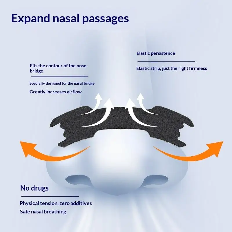 30Pcs High Efficiency Anti Snoring Nose Strips Breathable Nasal Patches Correct Breathing Stop Snoring