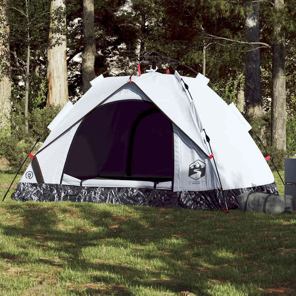 

Camping Tent Dome 2-Person White Blackout Fabric Quick Release