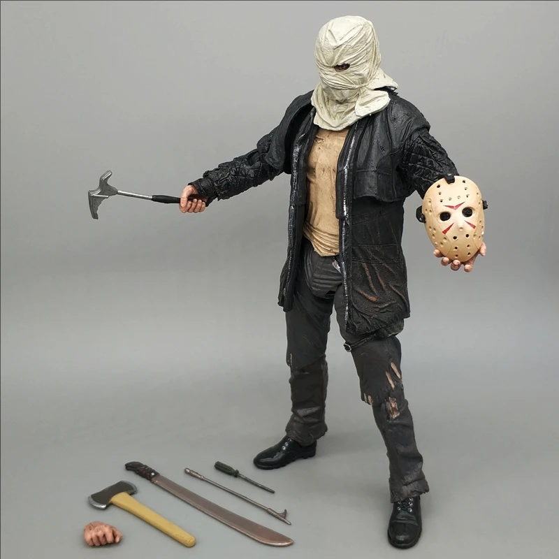 Figura de Jason NECA Friday Jason 2009 Remake Voorhees Edición Deluxe figura de acción definitiva juguete regalo de terror