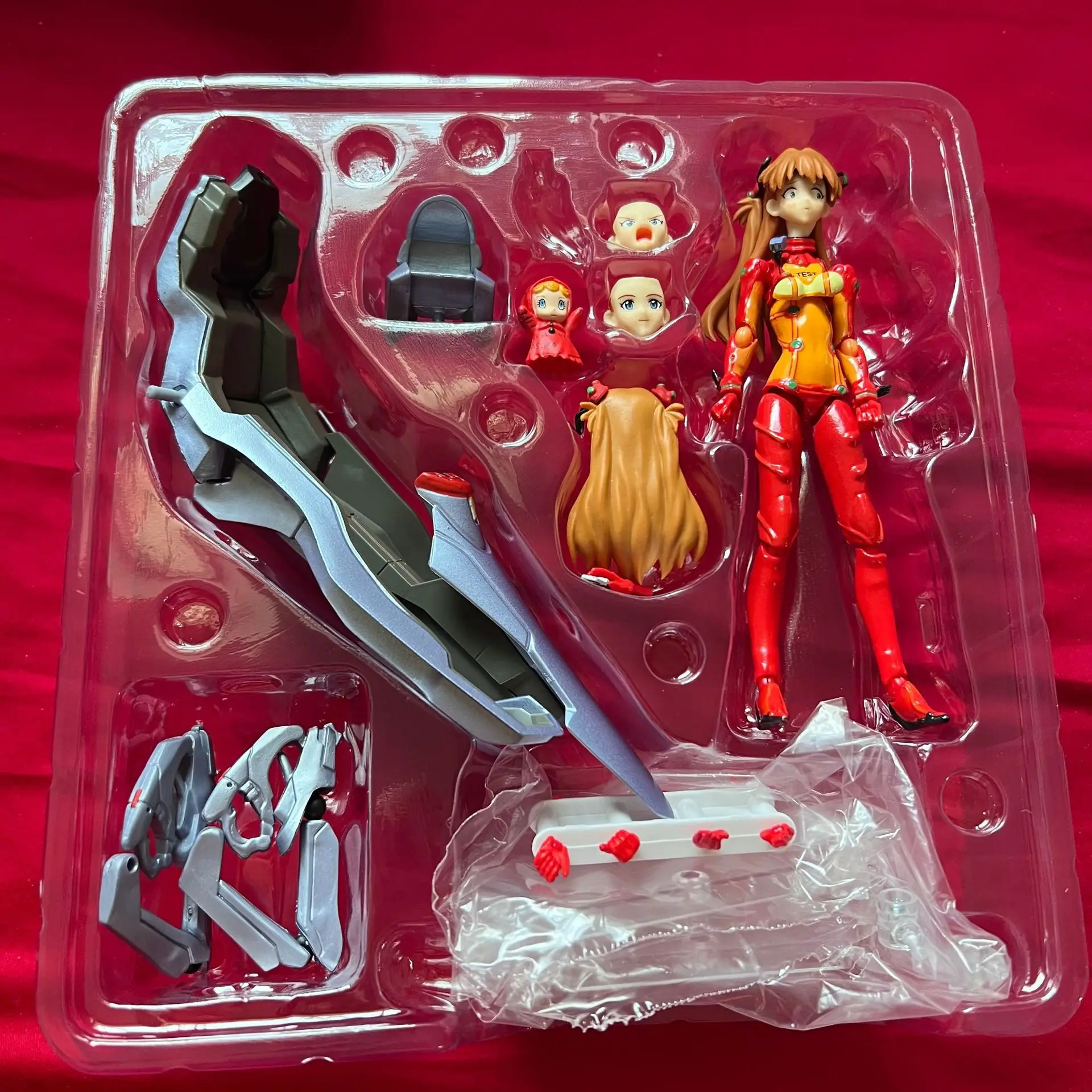 14cm Anime EVA Asuka Langley Soryu 084 joint mobility Action Figure PVC Model statue Toys doll Desk Decor Collectible Gifts