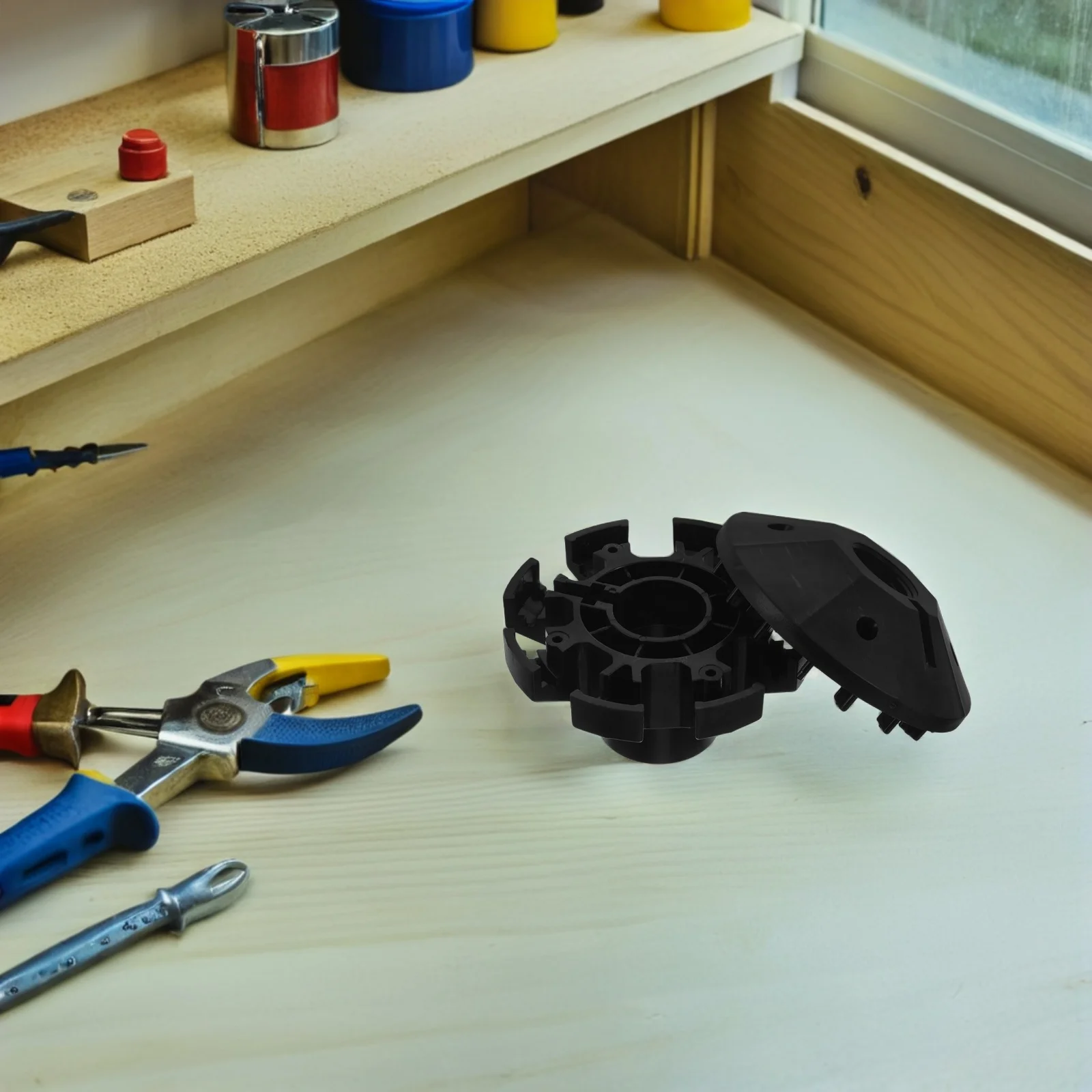 

Outdoor Patio Umbrella Replacement Tray Hub ABS Weather-Resistant Parasol Part Stable Support for Beach Pool Garden Umbrella