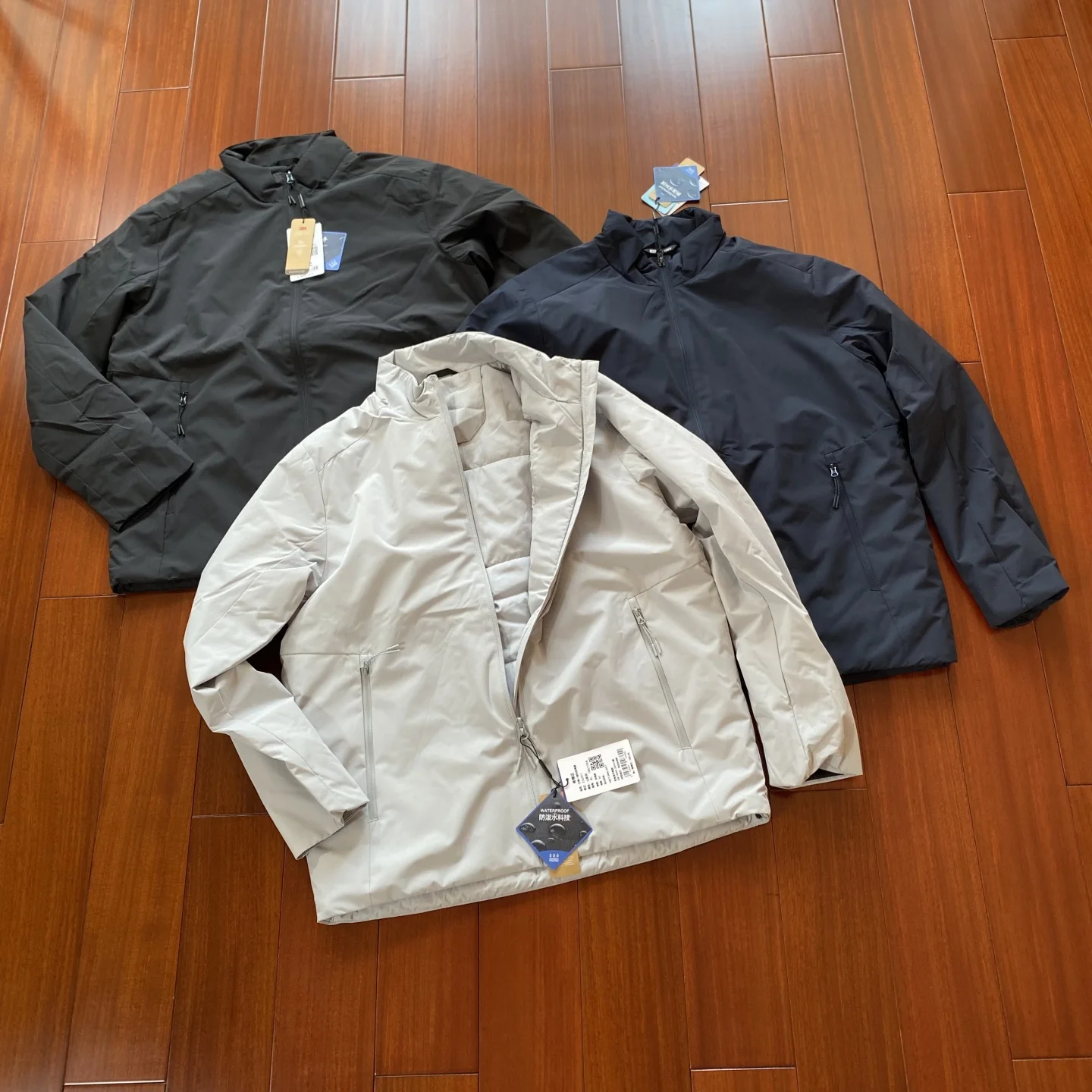 

Легкая теплая хлопковая куртка для активного отдыха! Мужская осенне-зимняя термоводонепроницаемая куртка с воротником-стойкой из тонкого хлопка