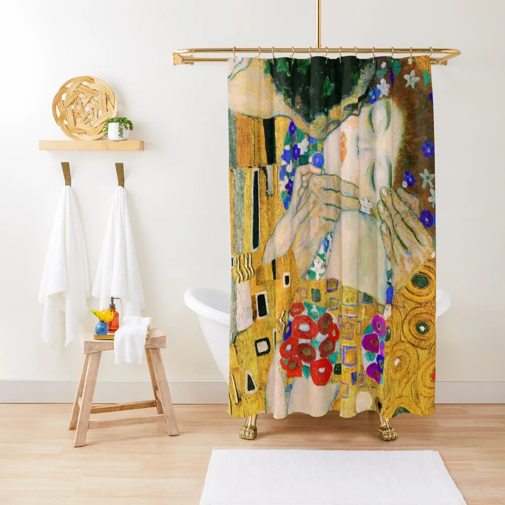 

The Kiss by Gustav Klimt Shower Curtain Bathroom Accessorys Bathroom Accessory Shower For Bathroom Set Curtain