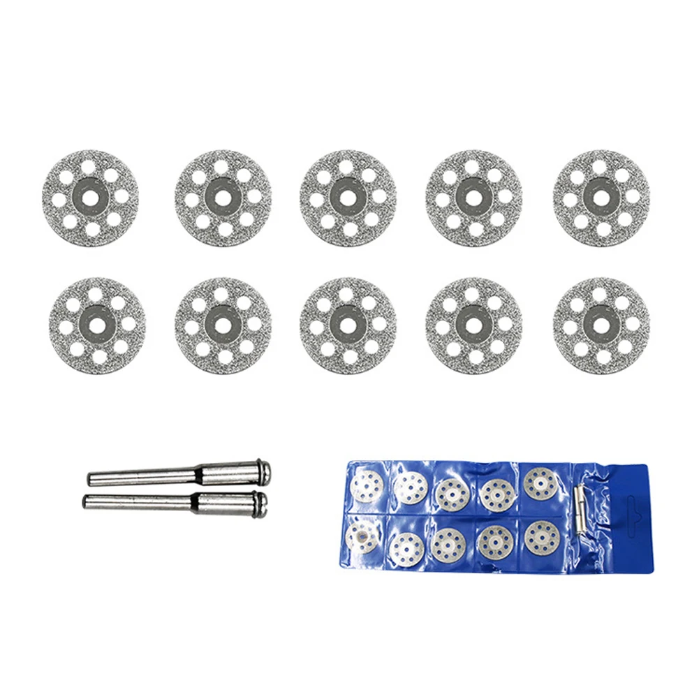 For Cutting Ceramics Tiles For Cutting Gemstones Glass Diamond Cutting Off Disc 12Pc 25mm Diameter Emery Silver