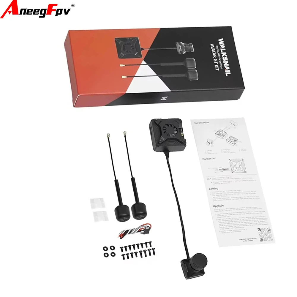 Caddx Walksnail Avatar GT KIT 1080P 100fps Max 2W VTX Gyroflow Dual Antennas Night Vision  Sensor Long Range