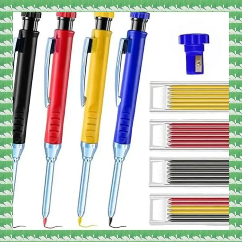 ONCE Multi Pack Solid Carpenter Pencil Set With 2.8MM Lead And Built-In Sharpener Pencil Woodworking Wood Factory Stationery Dur