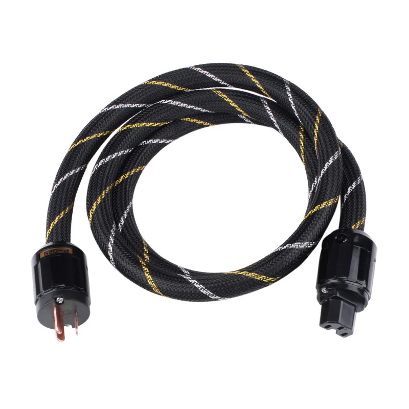 1.5M High Purity Copper Power Cable For CD Player Tube Amplifier Cord  HiFi Audio System  Low Impedance Loss Shielded Design