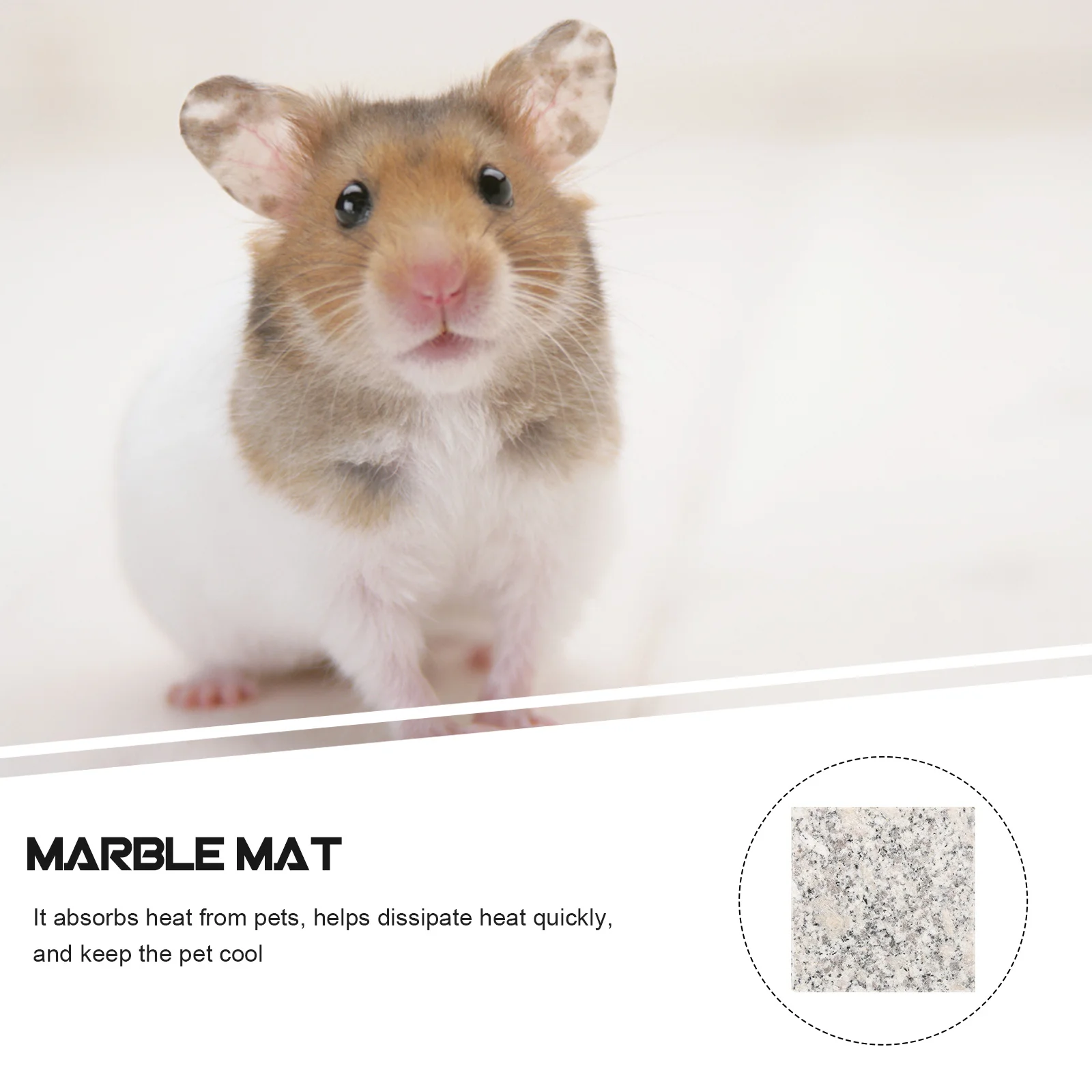 

2Pcs Marble Cooling Board Easy Clean Pet Summer Bed Hamster Rabbit Chinchilla Cooling Sleeping Mat Pet Bed Marble Board