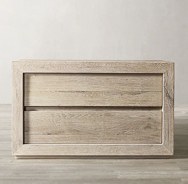 أثاث غرفة نوم داخلية فاخرة من خشب البلوط الصلب وطاولة بجانب السرير بدرجين