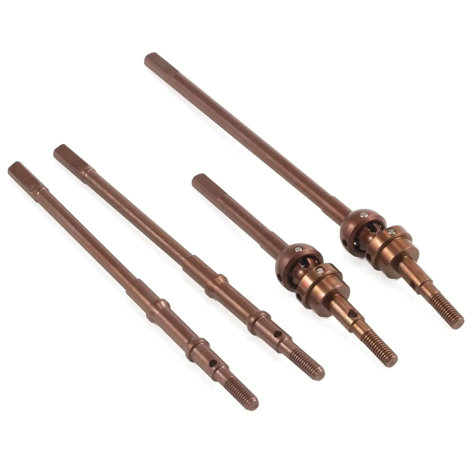 Isokinetic 3-Section CVD Front Rear Axle Shafts Upgrade Parts for 1/10 RC Crawler Vanquish VS4-10 F9 F10 F10T D44 Straight Axle