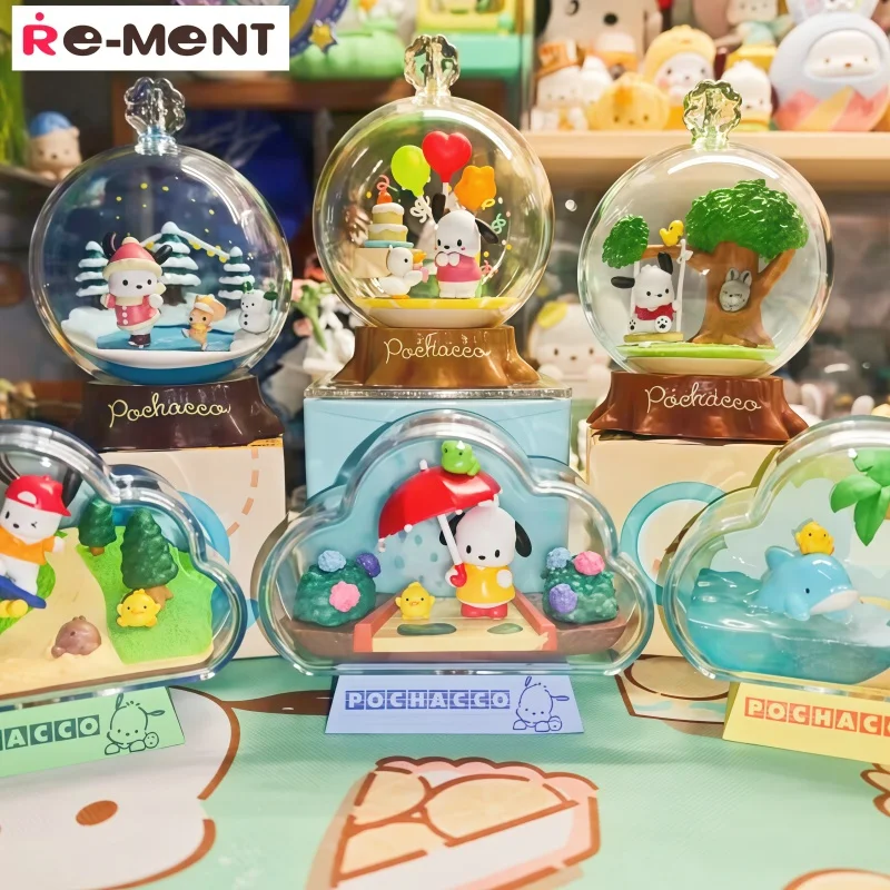 

Re Ment Sanrio Cinnamoroll Flocked Blind Box Collectible Anime Figure Miniature Relaxing Living Room Scene Toy For Adult Fans