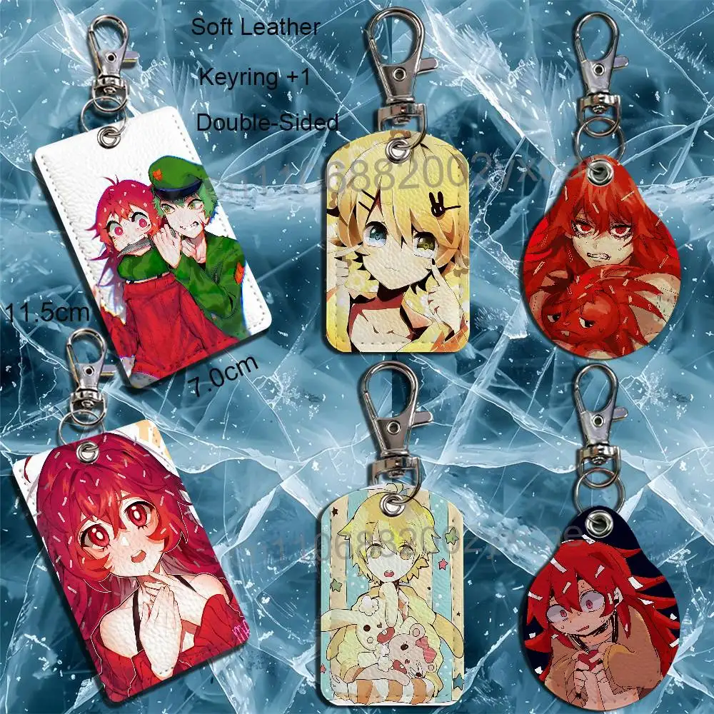 

Red Flaky Cuddles HTF Card Holder With Keychain Executive Protection For Bank Credit Subway Bus Case