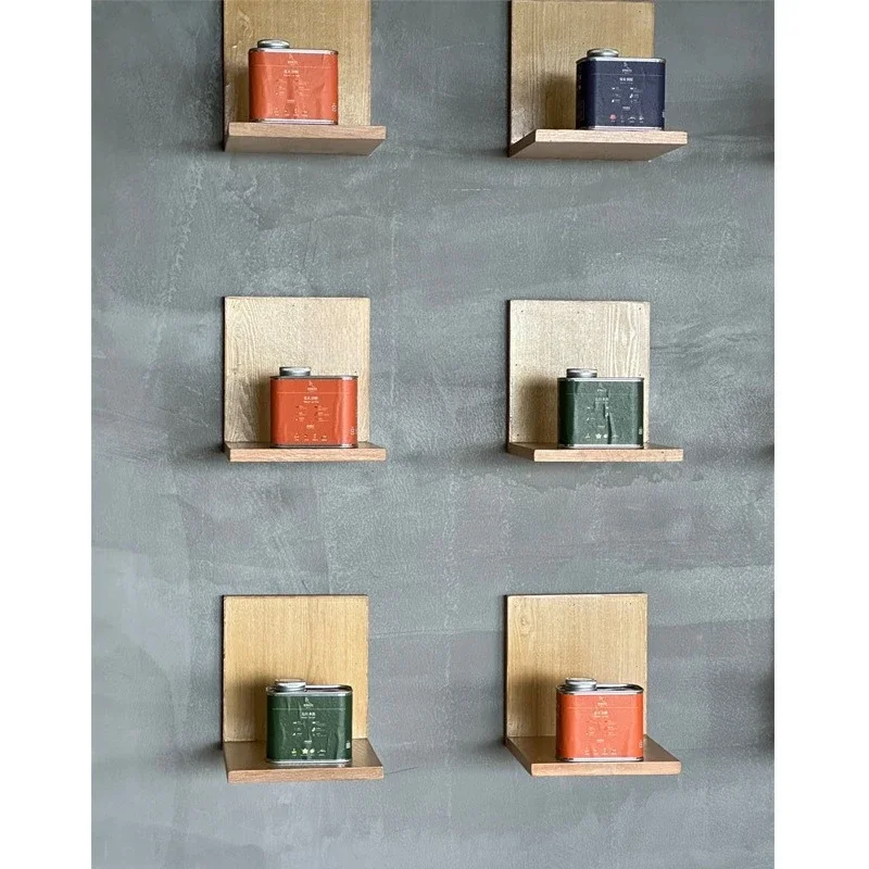 Birch ocean board tea box rack, wall display rack, multi-layer display rack