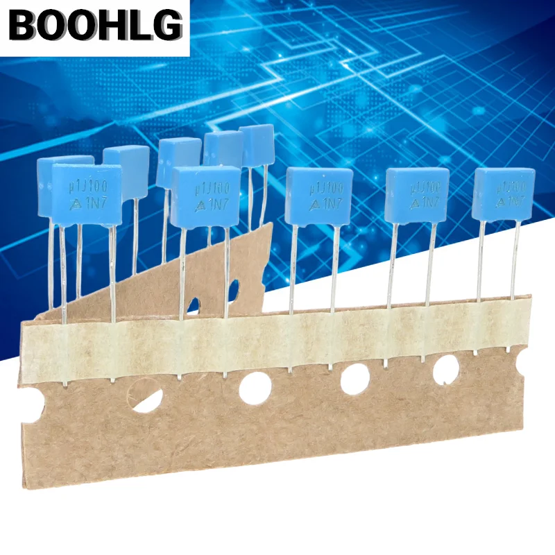 100 шт. полипропиленовый защитный пластиковый пленочный корректирующий конденсатор 100 В 102 222 472 103 473 104 474 1 нФ 10 нФ 0,1 мкФ 0,22 мкФ 0,47 мкФ 1 мкФ