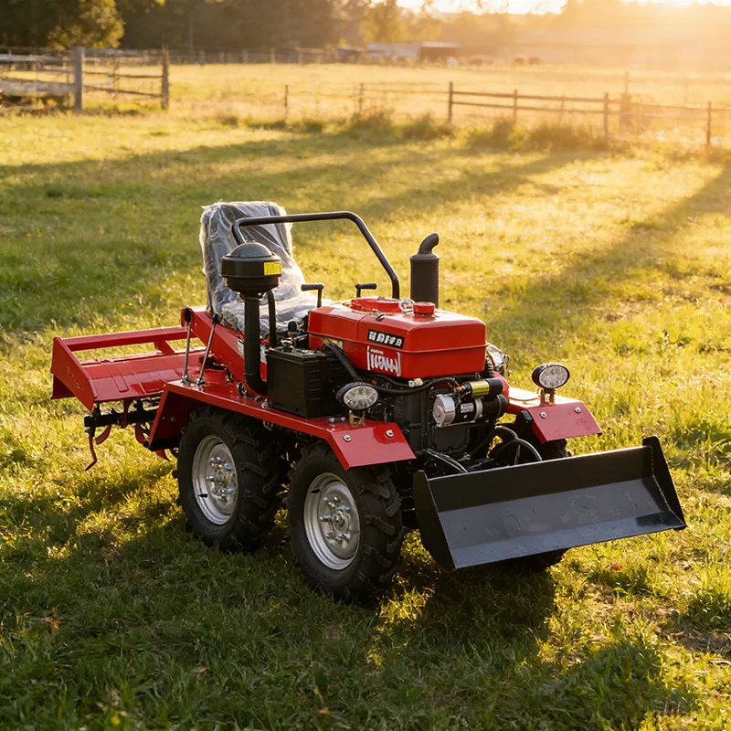 

Customized Smooth Running Multifunctional Wheel Micro Tiller, Four Wheel Rotary Tiller & Farm Plowing Equipment