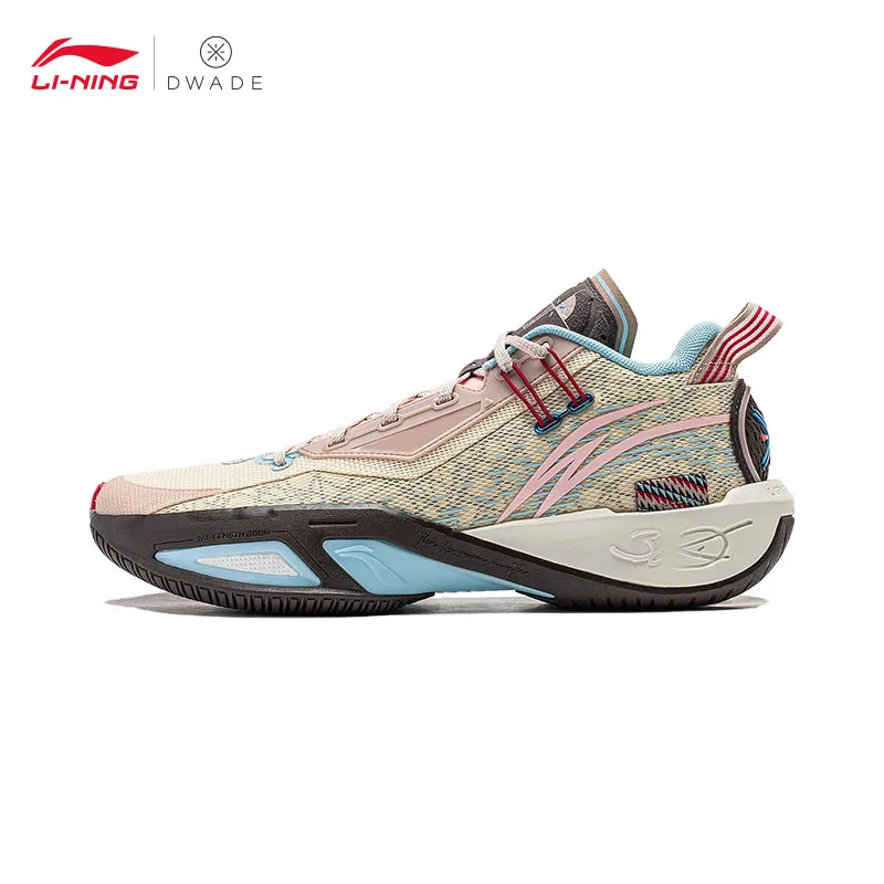 LI-NING WADE FISSION 9 Tênis de quadra de basquete masculino Forro