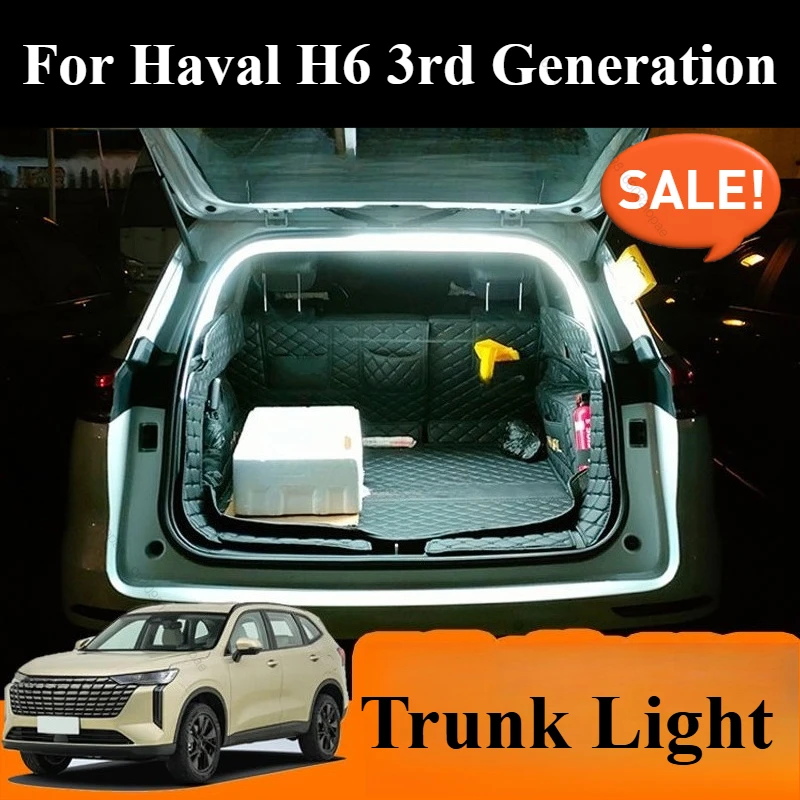 

For Haval H6 3rd Generation Car Rear Trunk Brighten LED Strip Lighting Waterproof Flexible Accessories