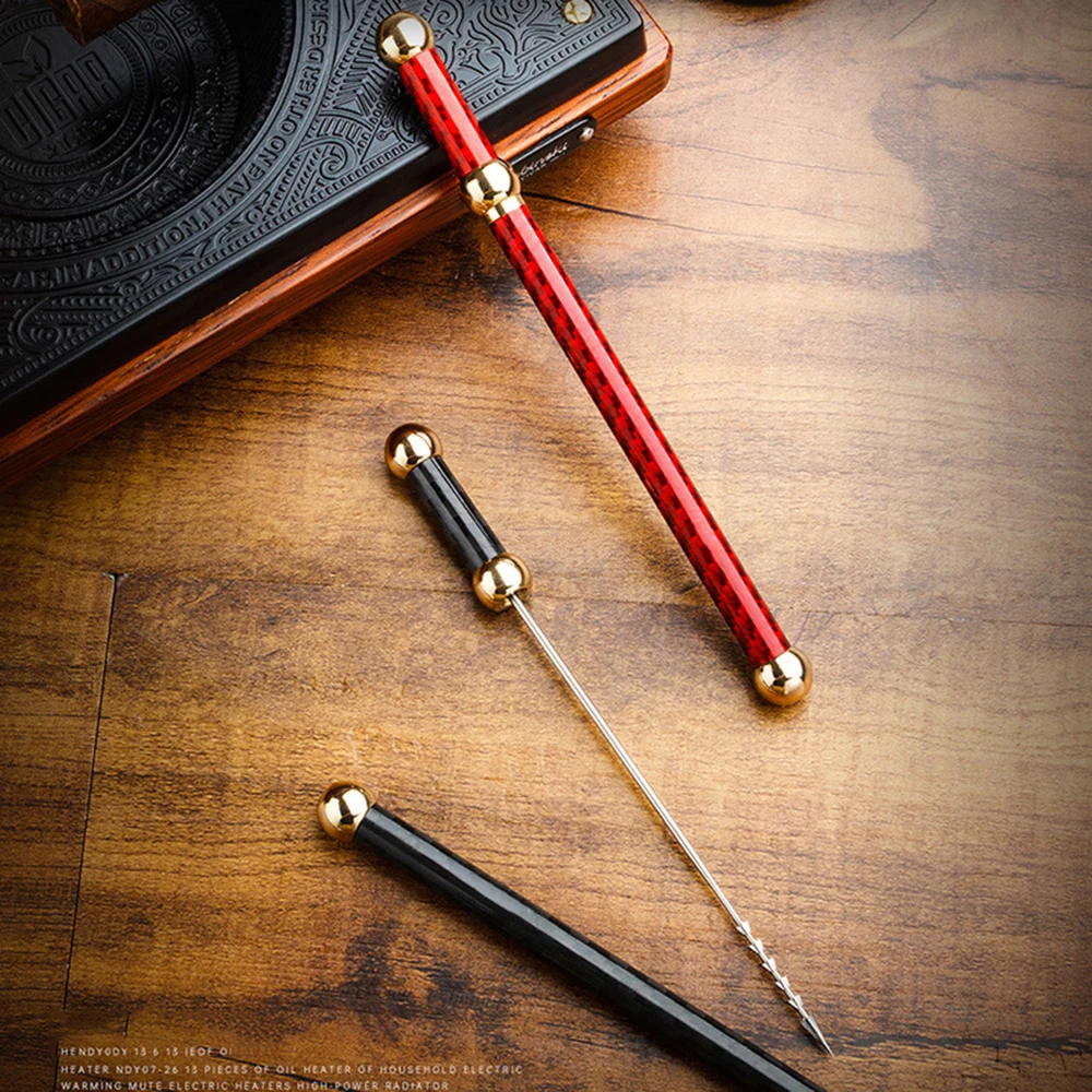 Cigar Venting Needle Draw Enhancer Tool, Portable Unclogging Great Cigar Poker for Piercing