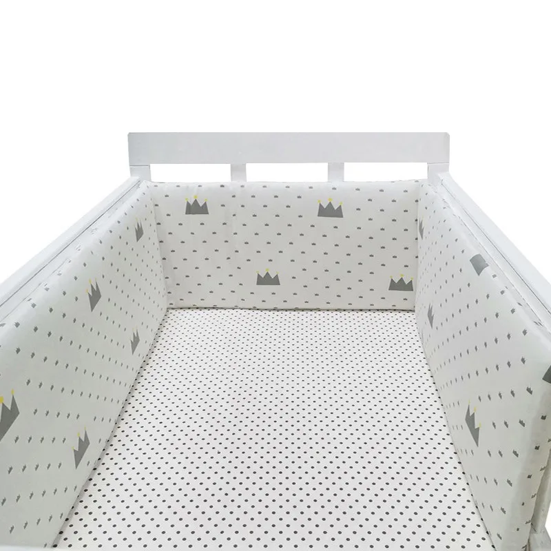 200*30cm Baby Bed Protector Crib Bumper Pads Crib Anti-collision Anti-fall Bed Fence Guardrail Detachable With Zipper