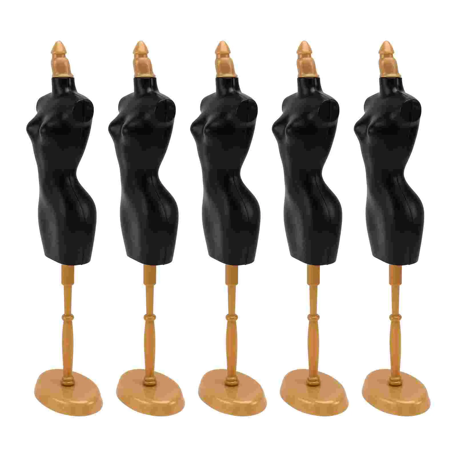 

5 Pcs Model Stand Dress Form Clothes Display Rack Racks Small House Accessory Mannequin Bracket Mic Accessories