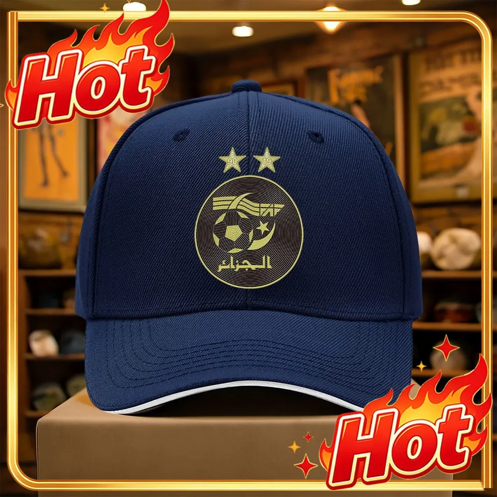 Custom Hat 1pc Algeria Team Printed Baseball Cap, Perfect For Casual Wear And Sports, Suitable For All Seasons, A Casual Sports