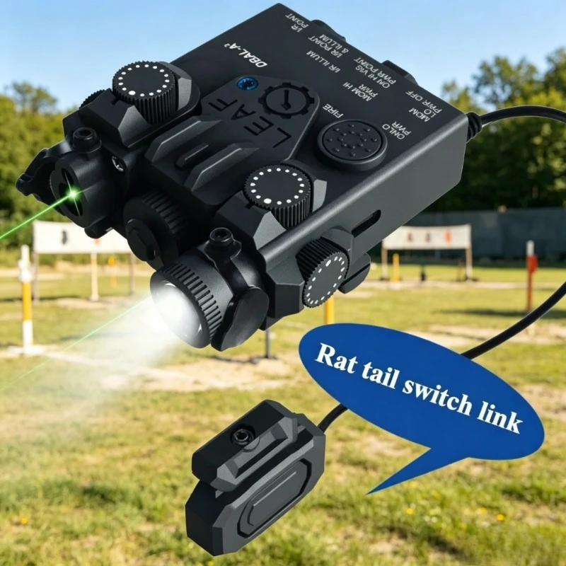 

2026 Fresh DBAL-A2 Red Lime Laser & Soft LED Light Aim Tool Match 20mm Rail For Outdoor Casual Toy Gear
