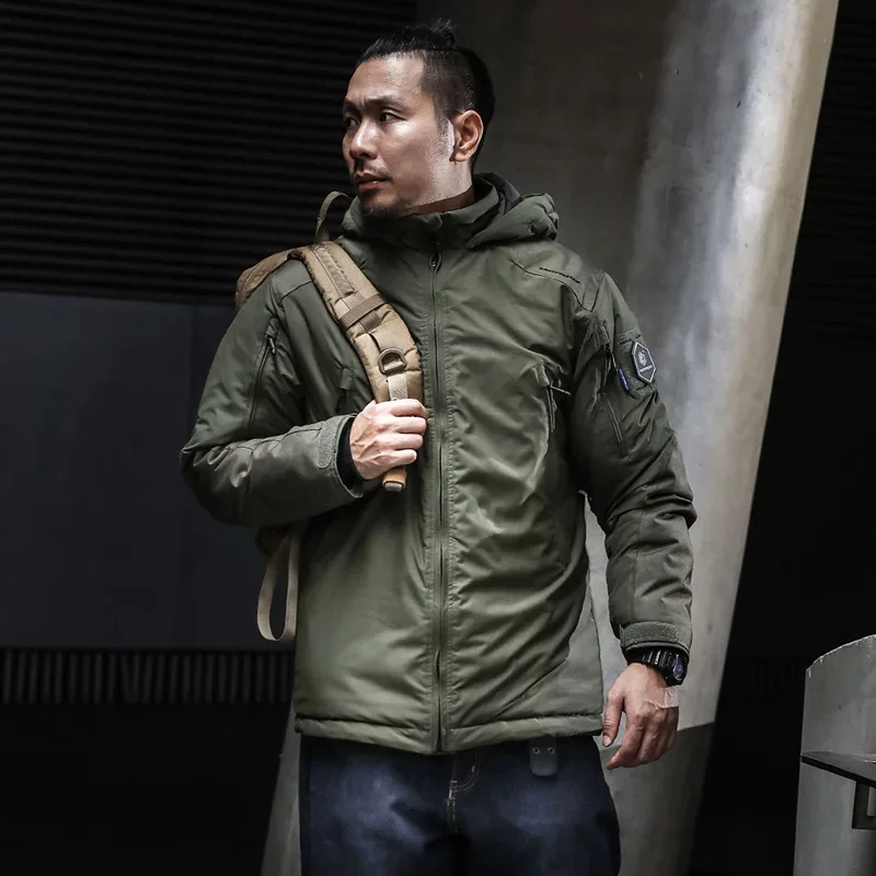 

Emersongear BlueLable Тактическая стеганая одежда с изображением арктической лисы, хлопковая куртка из полого волокна, ветровка, пальто, теплое пальто для охоты на открытом воздухе RG