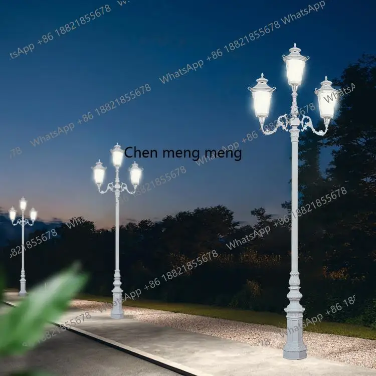 

Three-head European garden light LED outdoor lighting Villa community Garden Street Runway Outdoor