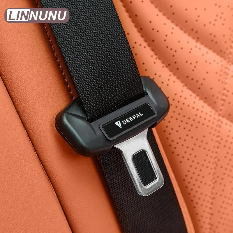 Linnunu Fit for Deepal S07 L07 Sl03 Cars Accessories Car Seat Belt Buckle Silicone Protective Cover Anti-Collision and Anti-Scratch Protective Cover
