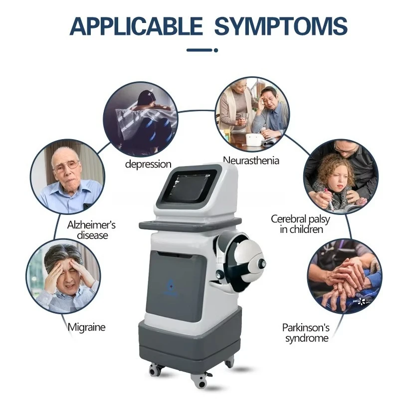 Vertical Transcranial Stimulation Therapeutic Instrument Head Massage Physical Therapy Machine Pain Relieve Brain Healthy Device