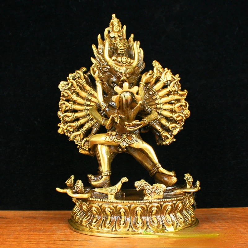 

Figurines Pure Copper King Kong Weide Double Body Can Be Installed To Hide The Tantric Buddha Home Put Amulet Peace Auspicious