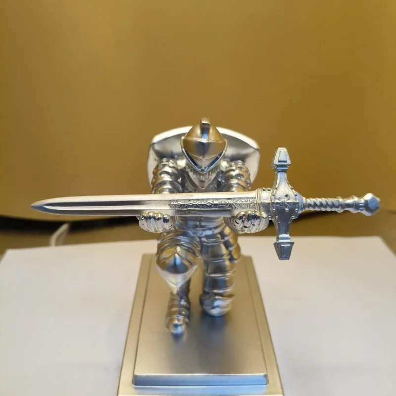 executive knight warrior pen holder statue resin ornaments crafts home room table figurines accessories office desk decoration