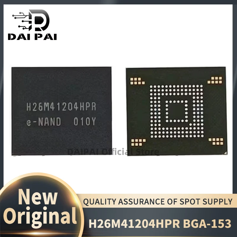 

(5 шт./лот) 100% новый оригинальный H26M41204HPR H26M41204HP eMMC ver 5.1 BGA-153 H26M41204 в наличии