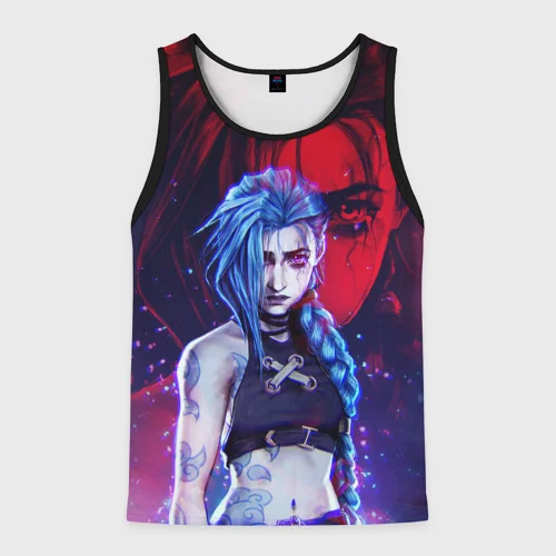 Anime Arcane League Jinx Tank top 3D Printing Men/Women Cartoon Tracksuit Sleeveless Tops Kid O-neck Men's Vest