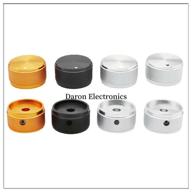 Aluminum alloy solid knob 30*17 Potentiometer knob cap Household appliance instrument rotation adjustment cap round hole 6mm